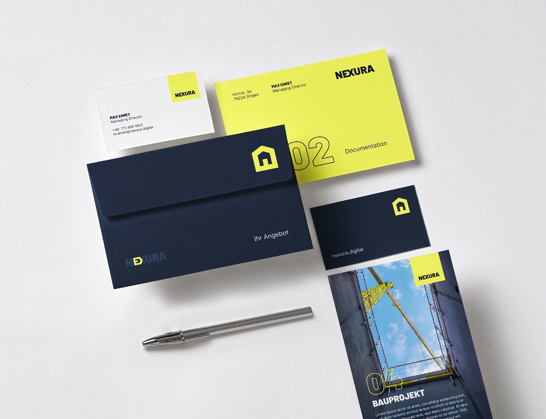 Nexura: Geschäftsausstattung und Corporate Design