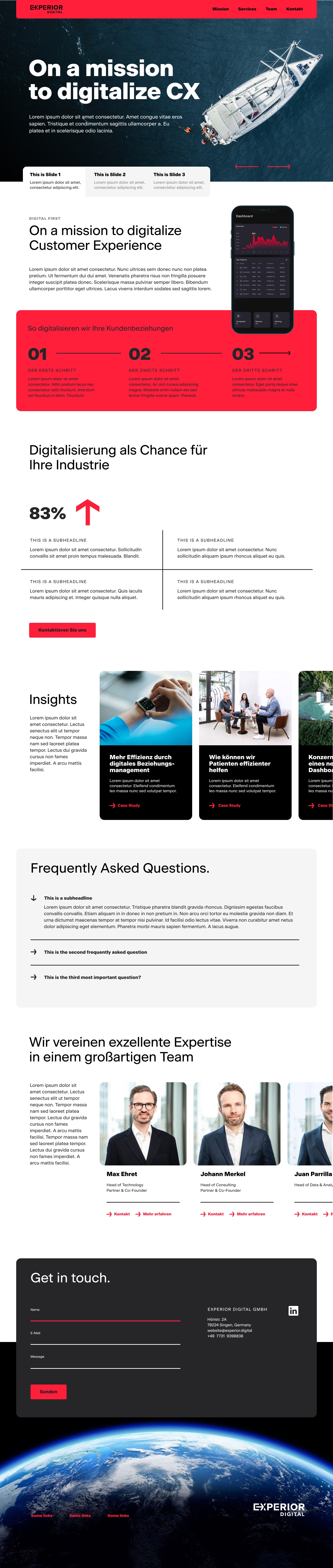 EXPERIOR DIGITAL Website