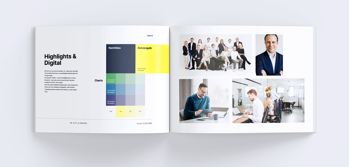 Brand Guidelines – Farben und eigene Bildsprache